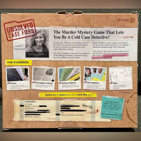 Unsolved case files game - Picture 4 of 4
